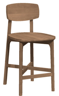 Walnut Stool BSFW-1910